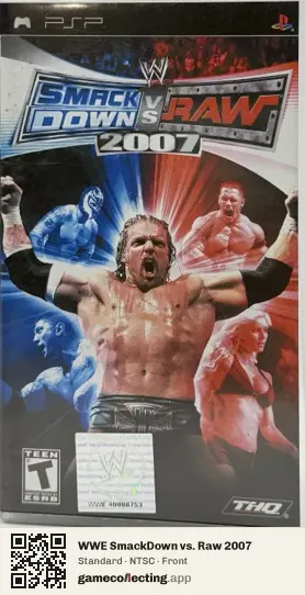 WWE SmackDown vs. Raw 2007 PlayStation Portable, NTSC box front