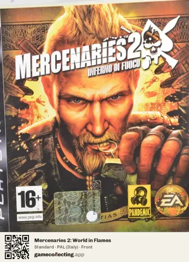 Mercenaries 2: World in Flames PlayStation 3, Italy box front
