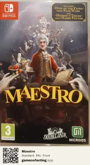 Maestro Nintendo Switch, PAL box front