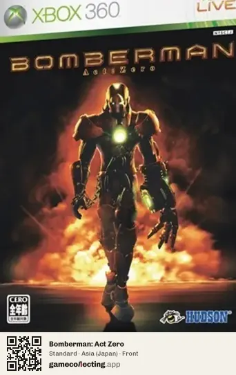 Bomberman: Act Zero Xbox 360, Asia box front