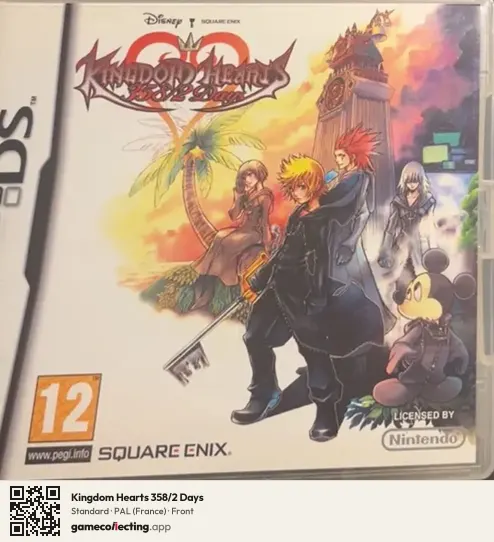Kingdom Hearts 358/2 Days Nintendo DS, France box front