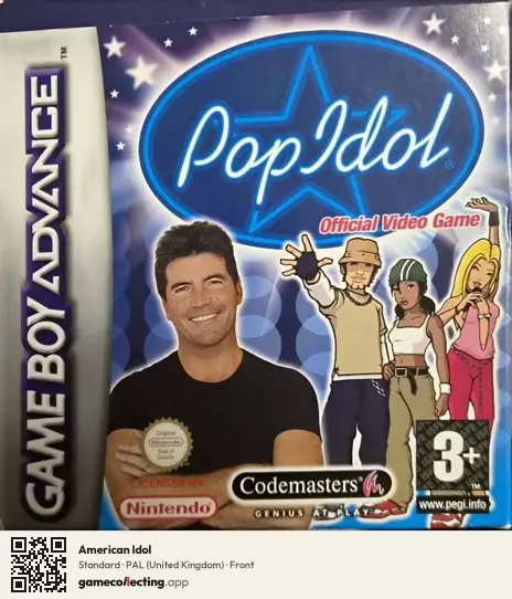 American Idol Game Boy Advance, United Kingdom box front