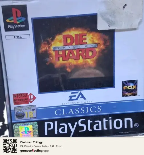 Die Hard Trilogy PlayStation, PAL box front