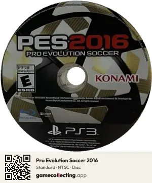 Pro Evolution Soccer 2016 PlayStation 3, NTSC disc