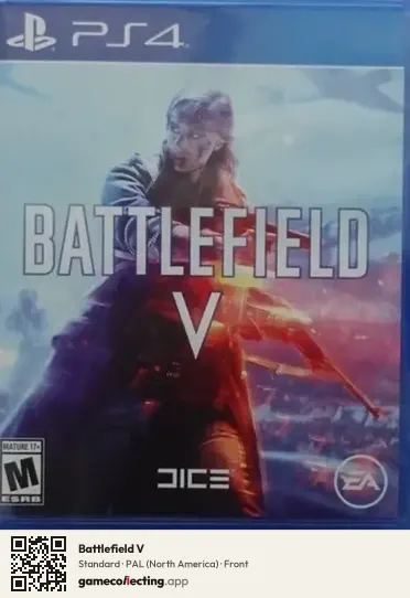 Battlefield V PlayStation 4, North America box front