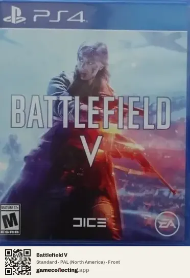 Battlefield V PlayStation 4, North America box front