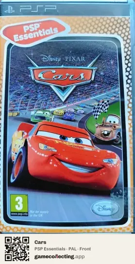 Cars PlayStation Portable, PAL box front