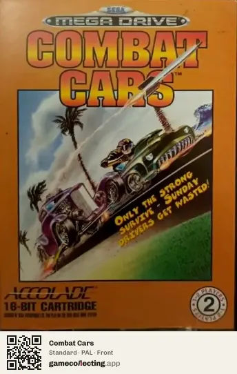 Combat Cars Sega Mega Drive / Genesis, PAL box front
