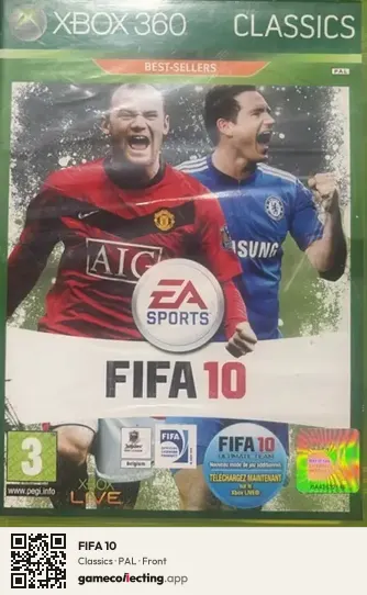 FIFA 10 Xbox 360, PAL box front