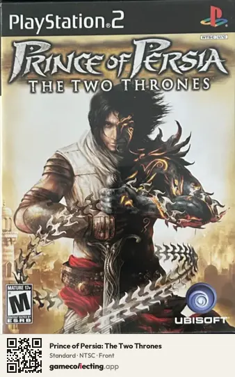 Prince of Persia: The Two Thrones PlayStation 2, NTSC box front