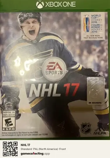 NHL 17 Xbox One, North America box front