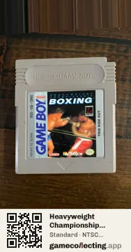 Heavyweight Championship Boxing Game Boy, NTSC cartridge label