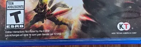 Toukiden: Kiwami, the ESRB box on its front