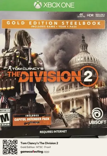 Tom Clancy's The Division 2 Xbox One, NTSC box front