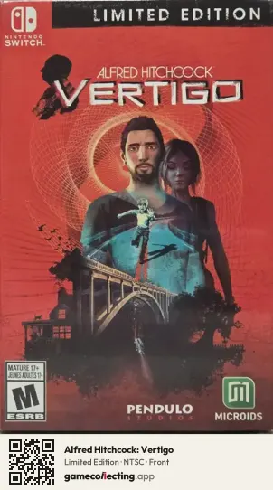 Alfred Hitchcock: Vertigo Nintendo Switch, NTSC box front