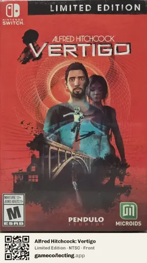 Alfred Hitchcock: Vertigo Nintendo Switch, NTSC box front