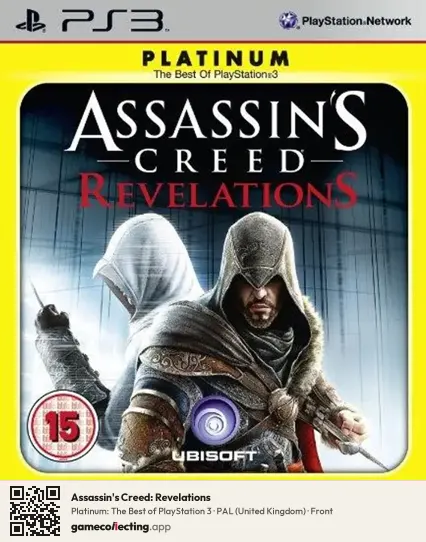 Assassin's Creed: Revelations PlayStation 3, United Kingdom box front