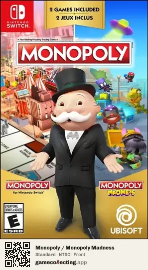 Monopoly / Monopoly Madness Nintendo Switch, NTSC box front