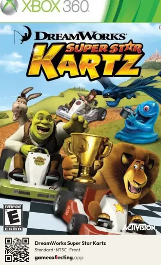 DreamWorks Super Star Kartz Xbox 360, NTSC box front