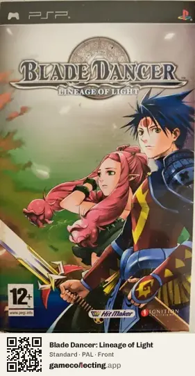 Blade Dancer: Lineage of Light PlayStation Portable, PAL box front