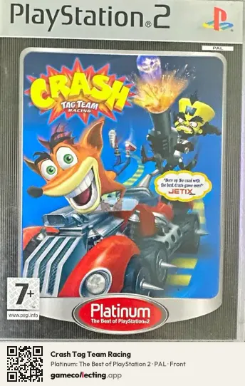 Crash Tag Team Racing PlayStation 2, PAL box front