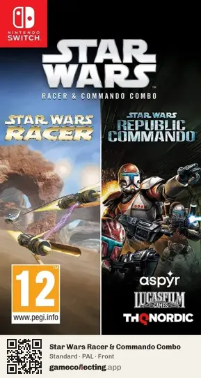 Star Wars Racer & Commando Combo Nintendo Switch, PAL box front