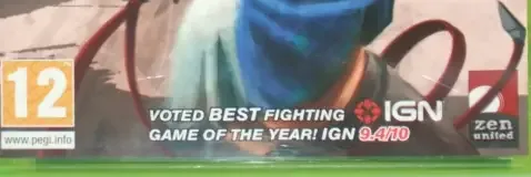 BlazBlue: Calamity Trigger, the PEGI square on its front