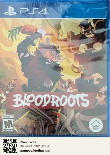 Bloodroots PlayStation 4, NTSC box front
