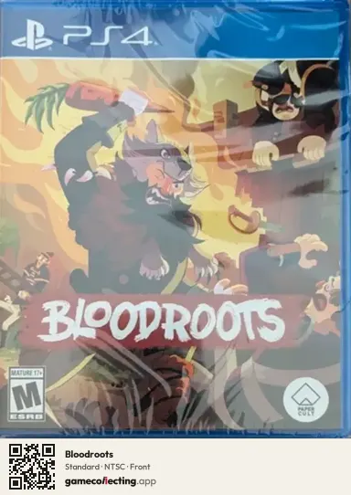 Bloodroots PlayStation 4, NTSC box front