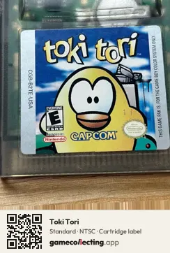 Toki Tori Game Boy Color, NTSC cartridge label
