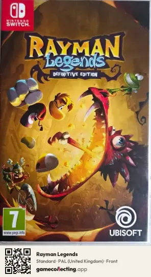 Rayman Legends Nintendo Switch, United Kingdom box front