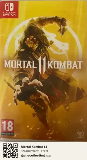 Mortal Kombat 11 Nintendo Switch, Germany box front