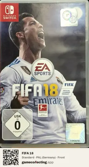 FIFA 18 Nintendo Switch, Germany box front