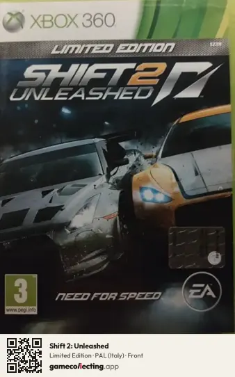 Shift 2: Unleashed Xbox 360, Italy box front