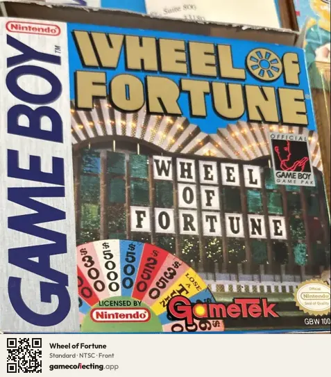 Wheel of Fortune Game Boy, NTSC box front