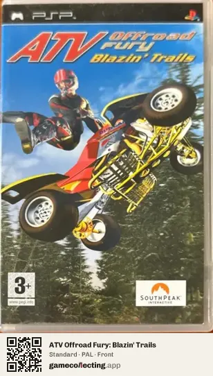 ATV Offroad Fury: Blazin' Trails PlayStation Portable, PAL box front
