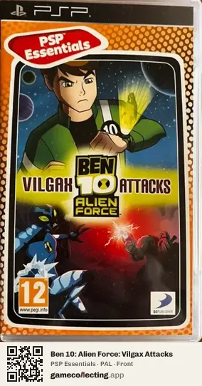 Ben 10: Alien Force: Vilgax Attacks PlayStation Portable, PAL box front