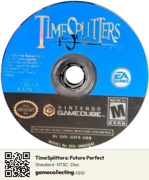 TimeSplitters: Future Perfect Nintendo GameCube, NTSC disc