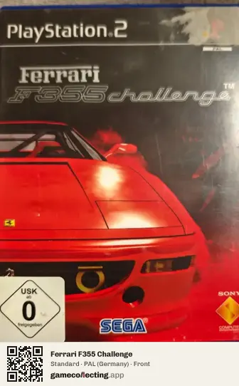 Ferrari F355 Challenge PlayStation 2, Germany box front