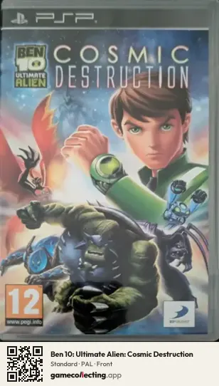 Ben 10: Ultimate Alien: Cosmic Destruction PlayStation Portable, PAL box front
