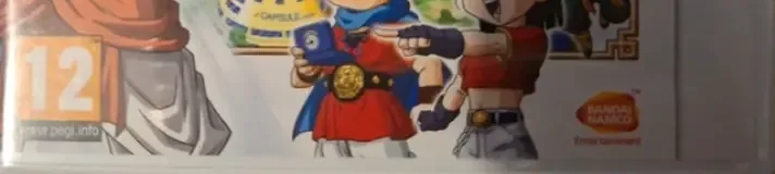 Dragon Ball Fusions, the PEGI square on its front