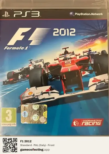 F1 2012 PlayStation 3, Italy box front
