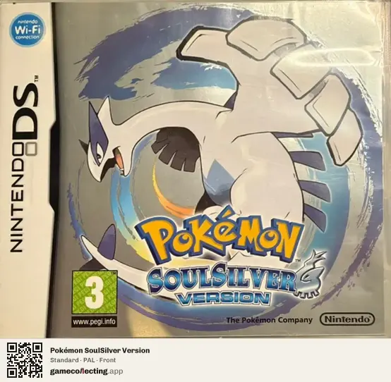 Pokémon SoulSilver Version Nintendo DS, PAL box front