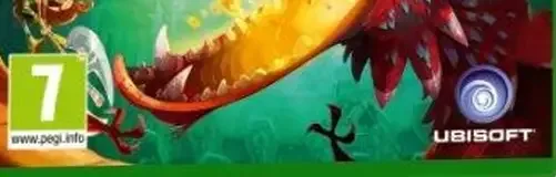 Rayman Legends, the PEGI square on its front