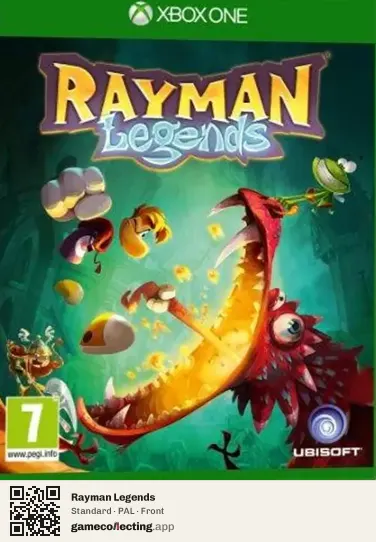 Rayman Legends Xbox One, PAL box front