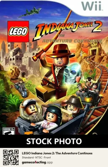 LEGO Indiana Jones 2: The Adventure Continues Nintendo Wii, NTSC box front