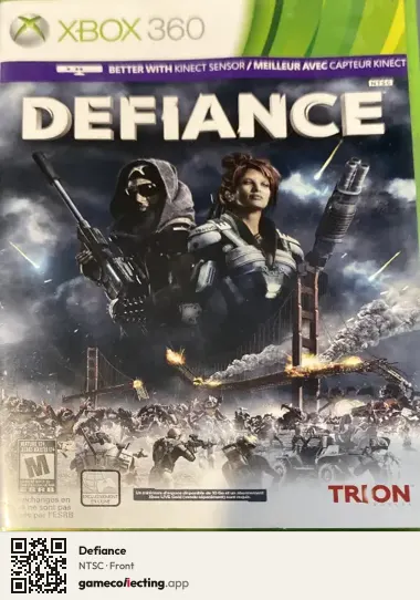 Defiance Xbox 360, NTSC box front