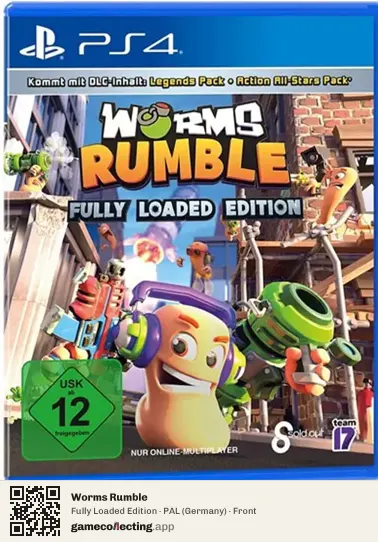Worms Rumble PlayStation 4, Germany box front
