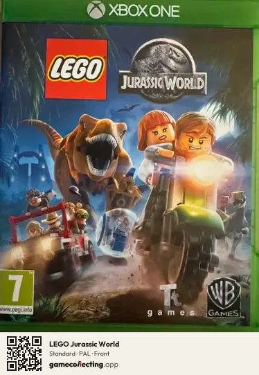 LEGO Jurassic World Xbox One, PAL box front