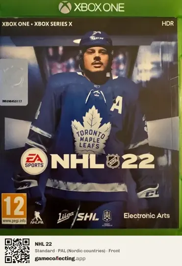 NHL 22 Xbox One, Nordic countries box front
